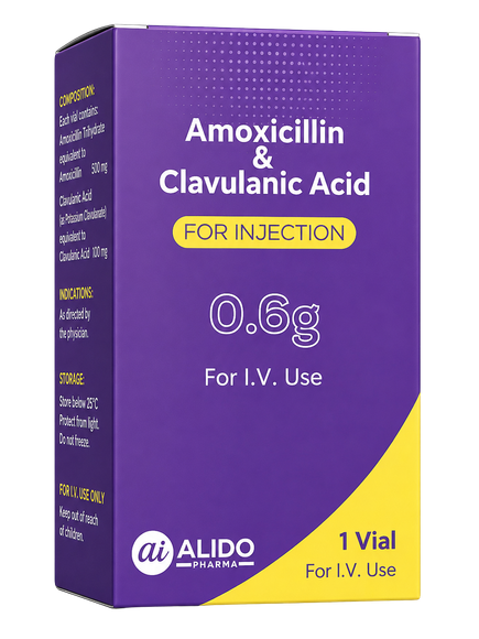 Amoxicillin & Clavulanic Acid 0.6 g